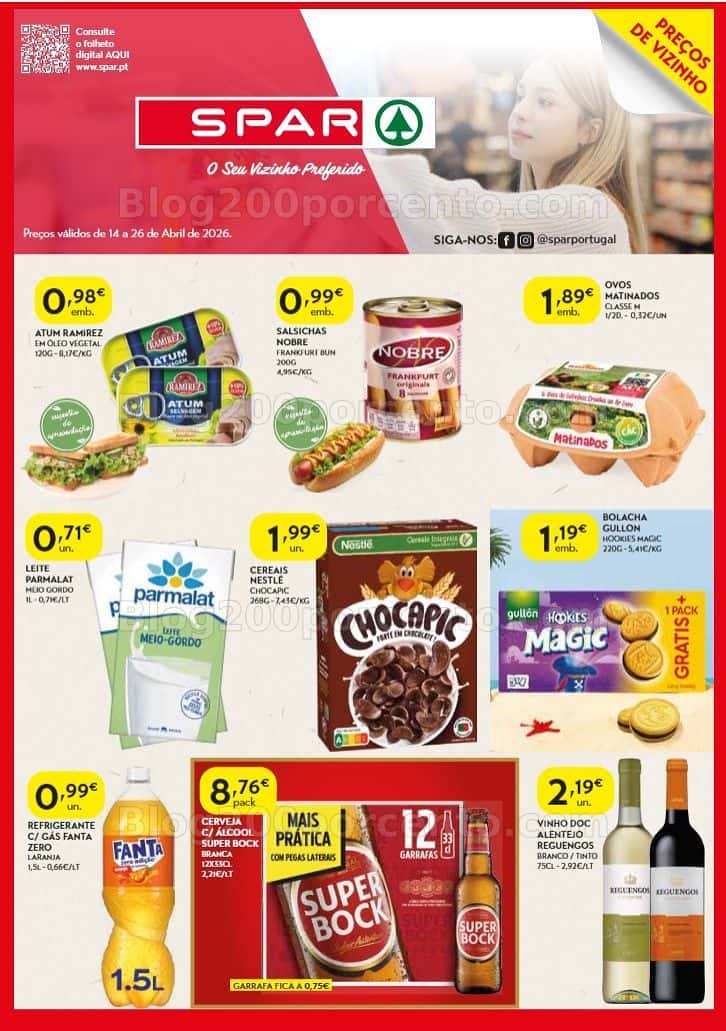 Antevisão Folheto SPAR Promoções de 14 a 26 abril
